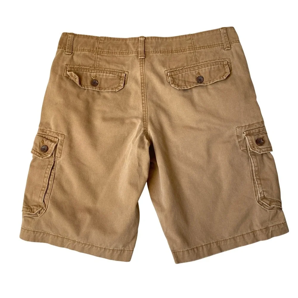 Urban Pipeline Cargo Shorts Men Size 34 Tan Thick Cotton Utility Outdoor